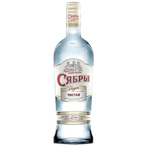  Водка "Сябры " Чистая, 0.5 л