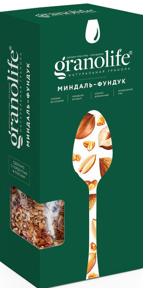 Гранола Granolife миндаль-фундук 200 г