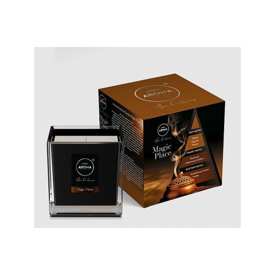 СВЕЧА АРОМАТИЧЕСКАЯ AROMA HOME CANDLE ЗАПАХ MAGIC PLACE