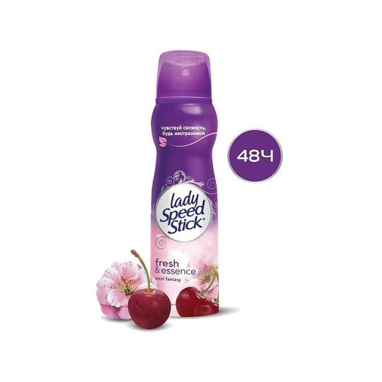 Lady Speed Stick Fresh & Essence Cool Fantasy (Цветок Вишни) дезодорант-антиперспирант спрей для женщин 150 мл