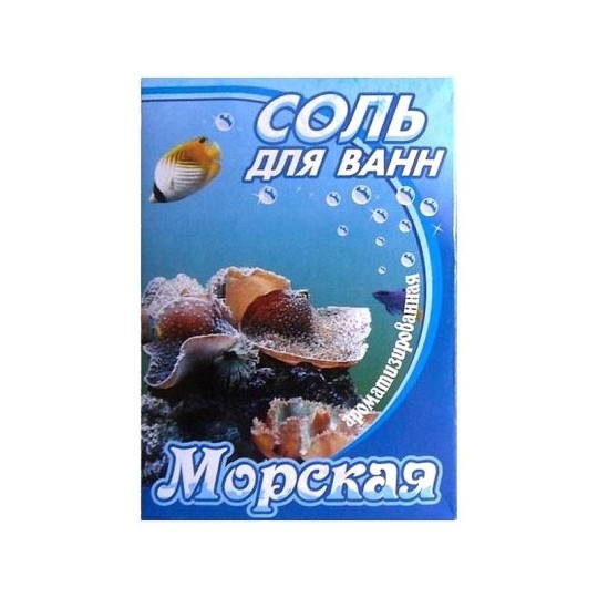 Соль для ванн "Морская" 400 гр, картонная пачка