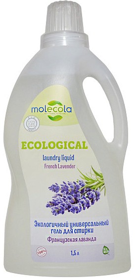 Гель для стирки Molecola экологичный универсальный французская лаванда 1,5 л