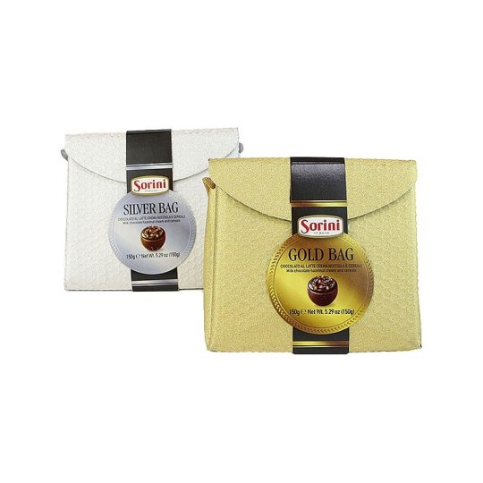 SORINI ШОК. КОНФЕТЫ ИЗ МОЛ ШОК GLITTER BAG С ОРЕХО