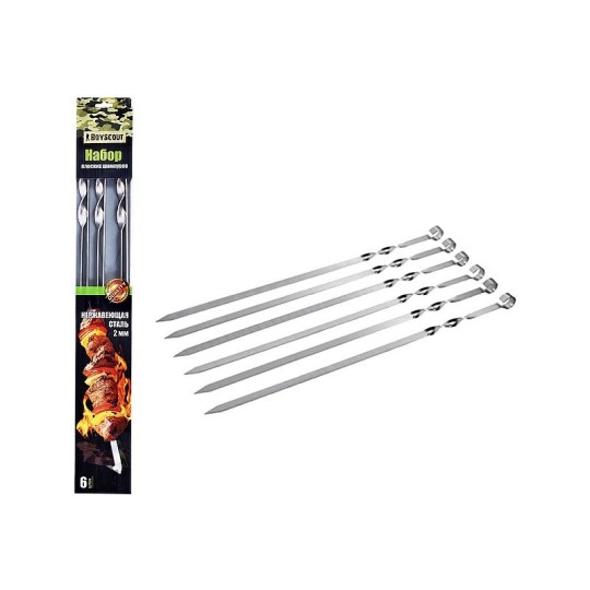 6ШТ НАБОР ПЛОСКИХ ШАМПУРОВ