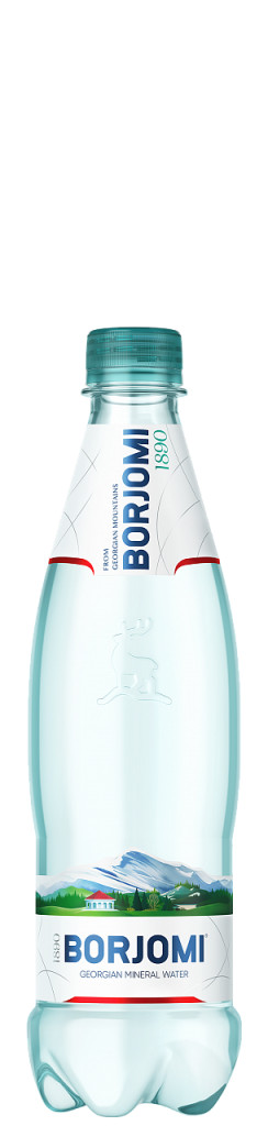 Borjomi минеральная вода 0,5 л. пластик
