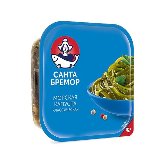 КАПУСТА САНТА-БРЕМОР МОРСКАЯ МАРИНОВАННАЯ КЛАССИЧЕСКАЯ 200ГР