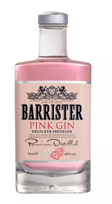Джин Barrister Pink Gin Premium Distilled 40% 0,7 л