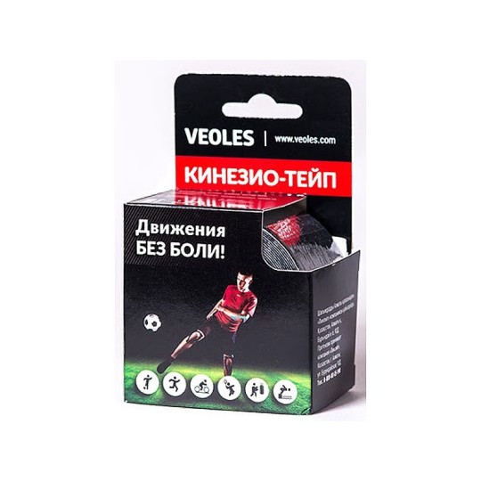Пластырь Veoles кинезио-тейп коричневый 5 см*5 м