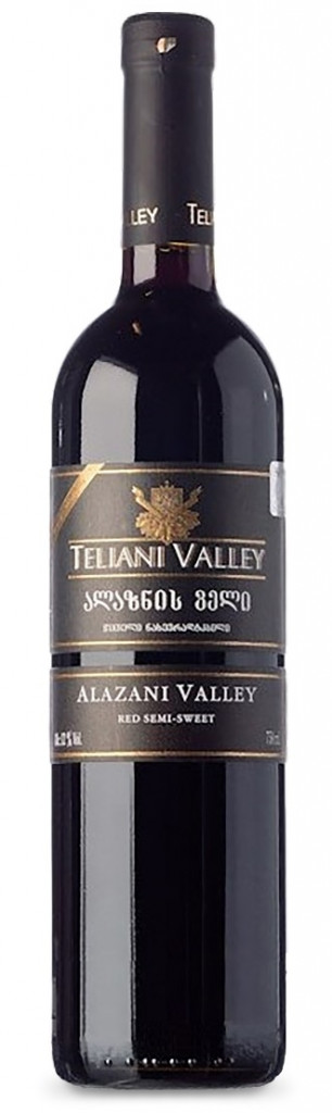 Вино Teliani valley алазанская долина красное полусладкое 12% 0,75л. (Грузия)