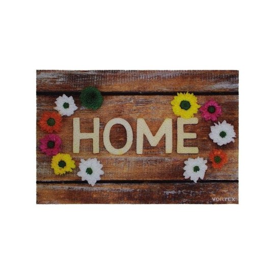  VORTEX Коврик влаговпитывающий "Samba" 40*60 см. "Home", цветочный вальс