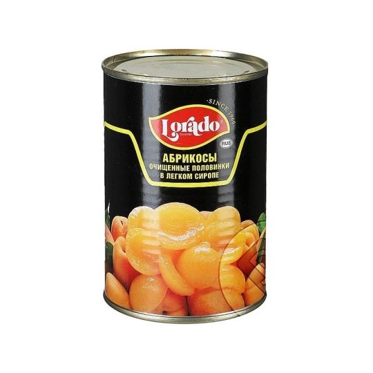 Абрикосы Lorado очищенные половинки в сиропе 850 мл