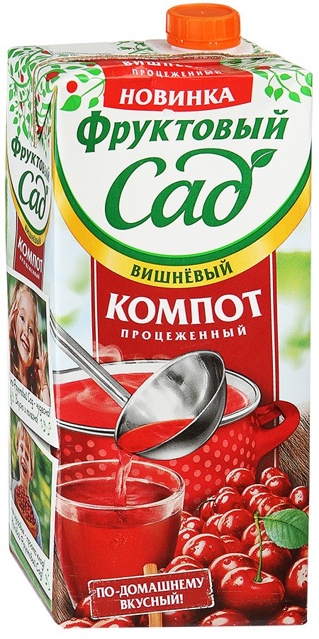 0,95Л КОМПОТ ФРУКТОВЫЙ САД ВИШНЯ