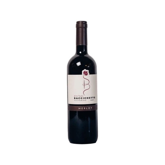 ВИНО BACCICHETTO VITTORINO MERLOT IGT VENEZIA GIULIA 2020 12.5% 0.75Л