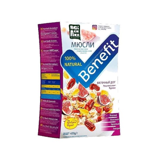ВОЛОЖКА| мюсли восточный дуэт "BENEFIT" 400г