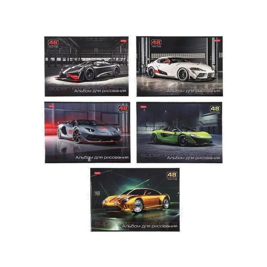 АЛЬБОМ Д/РИС А4 48Л НА СКРЕПКЕ АВТОЛЮКС ОБЛ МЕЛ КАРТ 5ВИД МИКС 62540 4992953