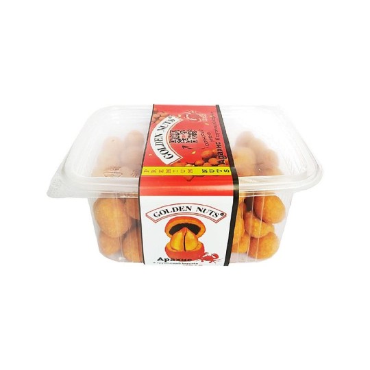 АРАХИС GOLDEN NUTS В ХРУСТЯЩЕЙ КОРОЧКЕ КРАБ 100ГР КОНТЕЙНЕР