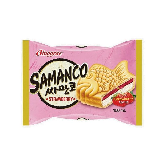 ДЕСЕРТ BINGGRAE СЭНДВИЧ ЗАМ РЫБКА КЛУБНИКА 150 ГР