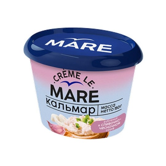 Кальмар рубленый в сливочно-чесночном соусе, 150 гр