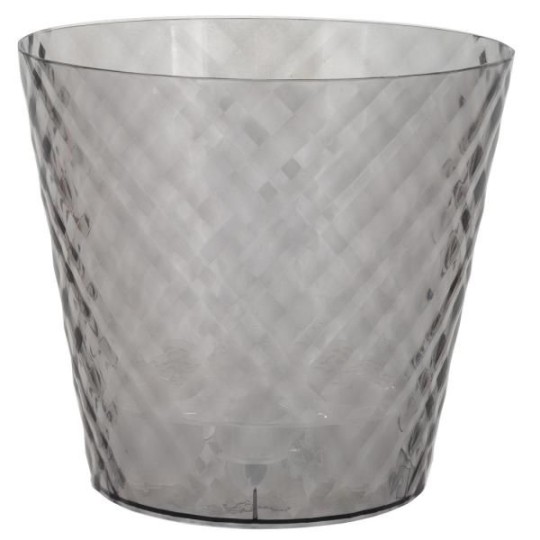 ГОРШОК ДЛЯ ЦВЕТОВ INGREEN MANHATTAN CRISTALLO D160ММ, 1,6 Л C ДРЕНАЖНОЙ ВСТАВКОЙ НОЧНАЯ РЕКА