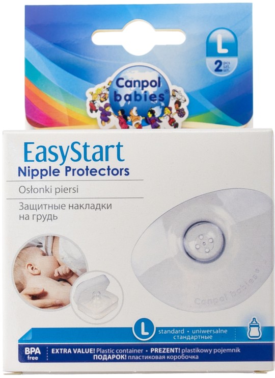 Защитные накладки на грудь Canpol Babies Easy Start размер L 2 шт