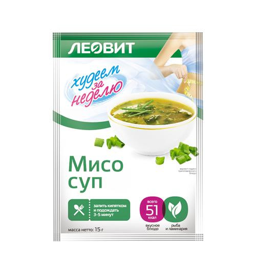 Суп-пюре Леовит Худеем за неделю Мисо 15-20Г