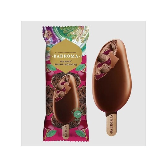 BAHROMA ЭСК СЛИВ ВИШНЕВЫЙ МАФФИН 75ГР