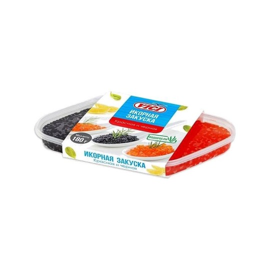 VICI| Икра красная/черная альгиновая «Икорная закуска 180г
