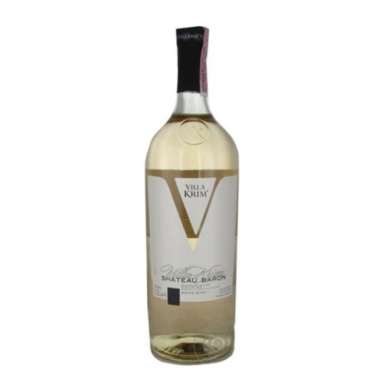 Вино белое Villa Krim Shateau Baron полусладкое 9-13% 0,75 л