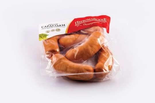 Первомайские деликатесы Сардельки Конские в нат оболочке,в/с газ