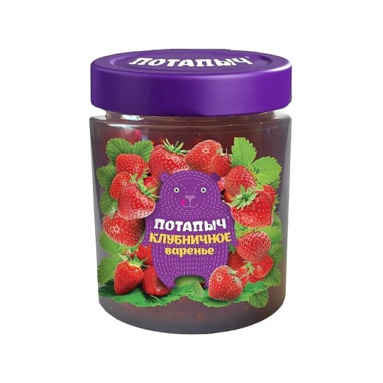 ВАРЕНЬЕ ПОТАПЫЧ КЛУБНИЧНОЕ 280ГР