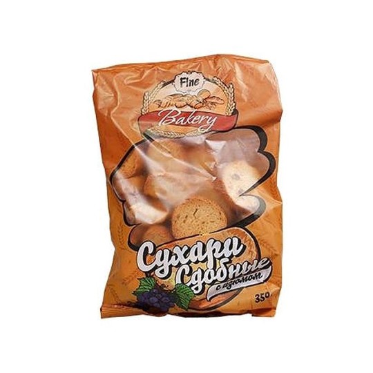Сухари Fine Bakery сдобные с изюмом 350 г 