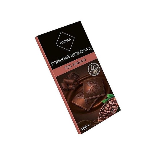 100Г ШОКОЛАД 72% RIOBA КАКАО