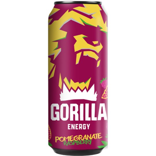 GORILLA Энергетический напиток со вкусом гранат-малина ж/б 0,45 л
