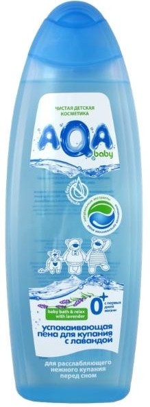  Пена для купания AQA baby успокаивающая, с лавандой, 500 мл