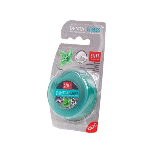 Зубная нить SPLAT Dental Floss тонкая вощеная, 1 шт