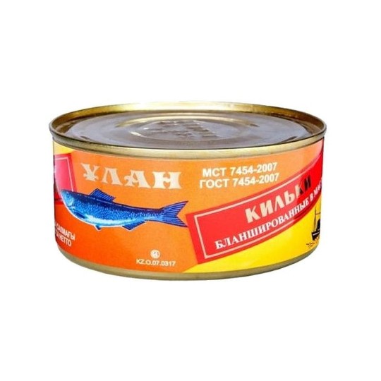 Килька "Улан", бланшированная в масле, 325 гр 