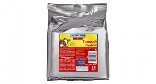 "Gallina Blanca"  Бульон говяжий 1 кг (Россия) / Beef broth "Gallina Blanca" 1 kg (Russia)