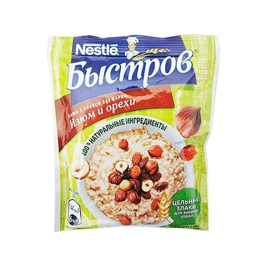Каша 5 злаков Эстетика вкуса мед и лесные орехи без варки 40 г