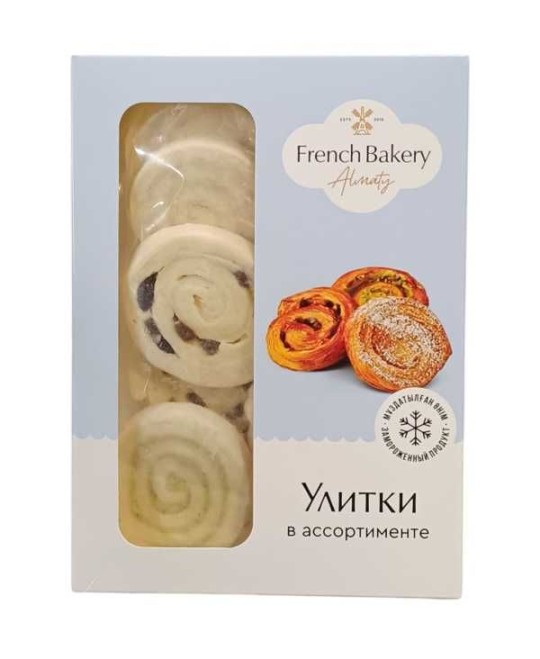УЛИТКИ FRENCH BAKERY ALMATY В АСС ЗАМ 390Г КАРТ/УП