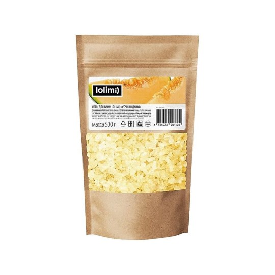 СОЛЬ Д/ВАНН LOLIMI СОЧНАЯ ДЫНЯ 500ГР