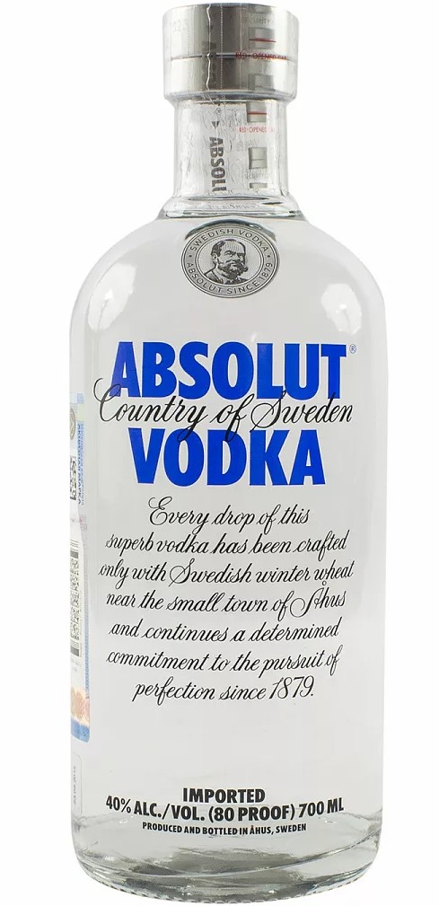 Водка ABSOLUT 40%, 0,7л