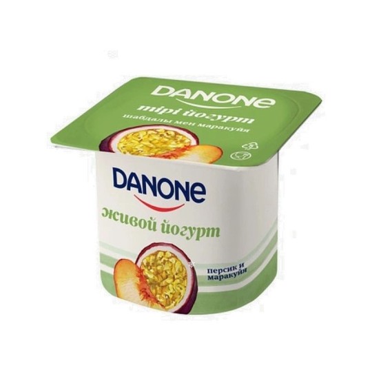 (уценка) ЙОГУРТ ДАНОН ПЕРСИК-МАРАКУЙЯ 120ГР