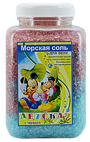 Соль для ванн "Аромика" Детская с чередой, 900 гр, банка