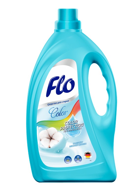 Гель для стирки Flo color для цветных тканей 2 л