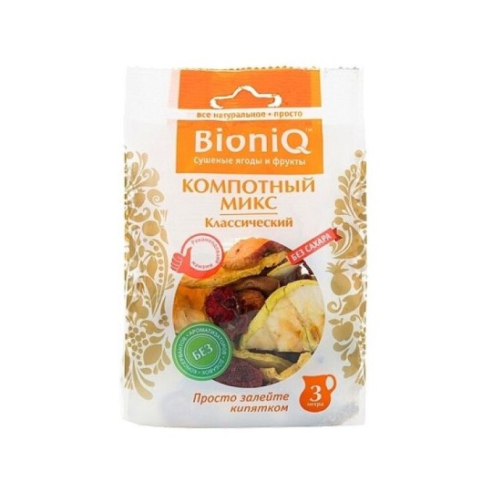 МИКС СУХОФРУКТОВ КОМПОТНЫЙ КЛАССИЧЕСКИЙ BIONIQ 80ГР