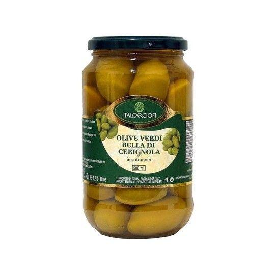 ItalCarciofi Оливки Гигантские Зеленые  540 грамм