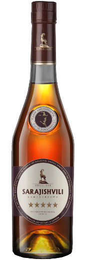 Грузинский коньяк Sarajishvilli выдержка не менее 5 лет 0.5 л.