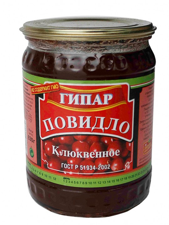630Г ПОВИДЛО КЛЮКВЕННОЕ ГИПАР
