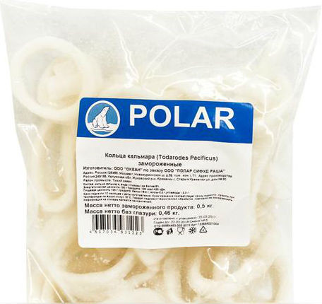 Кольца кальмара POLAR Замороженные 500 Г