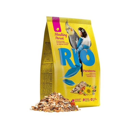 Корм для средних попугаев Rio Рацион в период линьки 500г
